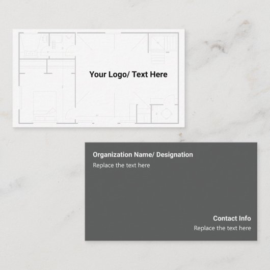 Architekt Visitenkarte (Vorne/Hinten)