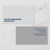 Architekt - Visitenkarten Visitenkarte (Vorne/Hinten)
