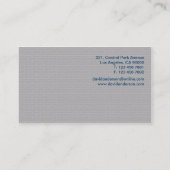 Architekt - Visitenkarten Visitenkarte (Rückseite)