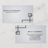 Architekt - Visitenkarten Visitenkarte (Vorne/Hinten)