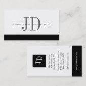 Architekt weiß/Weiß - verfügbarer Briefkopf - Visitenkarte (Vorne/Hinten)