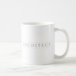 ARCHITEKT Weiße Tasse / Grau