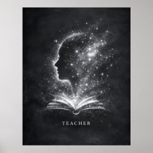 Architekt zukünftiger Köpfe Lehrer Kunst Poster