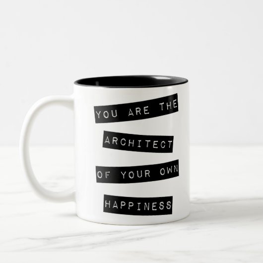 Architekt Zweifarbige Tasse (Links)