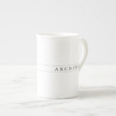 ARCHITEKTE Knochen China Tasse / Schwarz (Vorderseite Rechts)