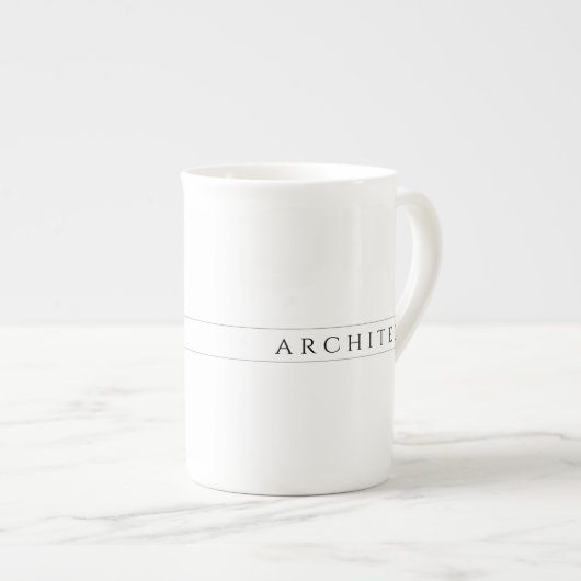 ARCHITEKTE Knochen China Tasse / Schwarz (Vorderseite Rechts)