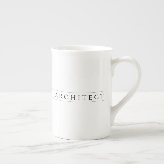 ARCHITEKTE Knochen China Tasse / Schwarz (Rechts)