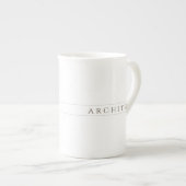 ARCHITEKTE Knochen China Tasse / Sepia (Vorderseite Rechts)