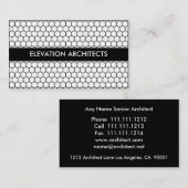 ARCHITEKTE PERFEKTE STRUKTUR VISITENKARTE (Vorne/Hinten)