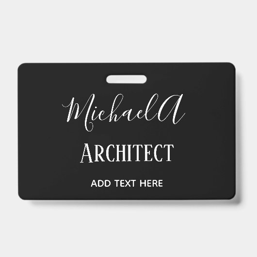 ARCHITEKTE Personalisierte Geschenke Klassisch Sch Ausweis (Vorderseite)