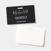 ARCHITEKTE Personalisierte Geschenke Klassisch Sch Ausweis (Vorder- & Rückseite)