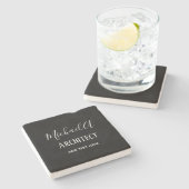 ARCHITEKTE Personalisierte Geschenke Klassisch Sch Steinuntersetzer (Seitenansicht)