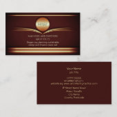 Architekten - Art Deco Brass Visitenkarte (Vorne/Hinten)