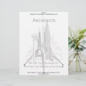 Architekten Briefkopf (Stehend Vorderseite)