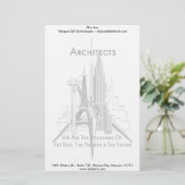Architekten Briefpapier (Stehend Vorderseite)