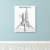 Architekten Canvas Print Leinwanddruck (Insitu (Holzboden))