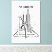 Architekten Canvas Print Leinwanddruck (Insitu (Holzboden))