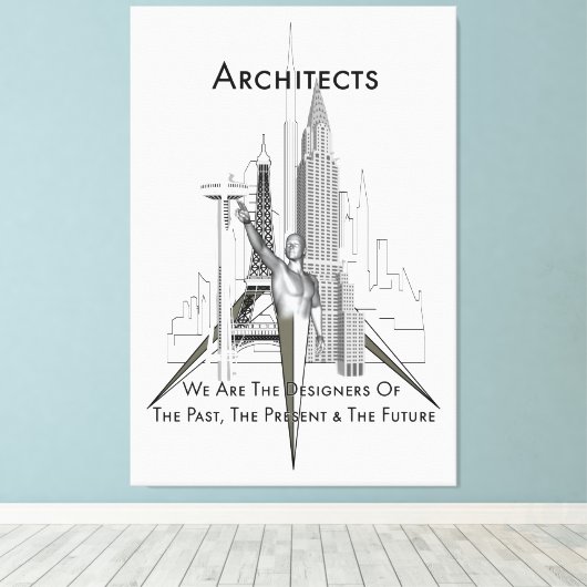 Architekten Canvas Print Leinwanddruck (Insitu (Holzboden))