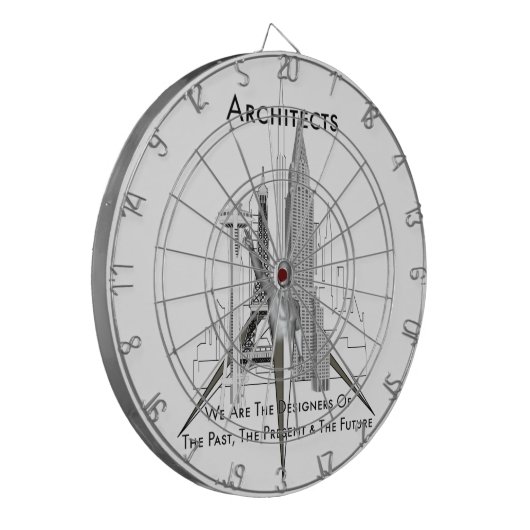 Architekten Dartscheibe (Vorderseite Links)