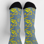 Architekten-Design-Tools Berufe Muster Blau Socken (Oben)
