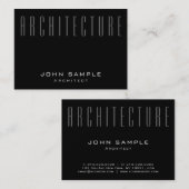 Architekten-elegantes berufliches Deluxe Visitenkarte (Vorne/Hinten)