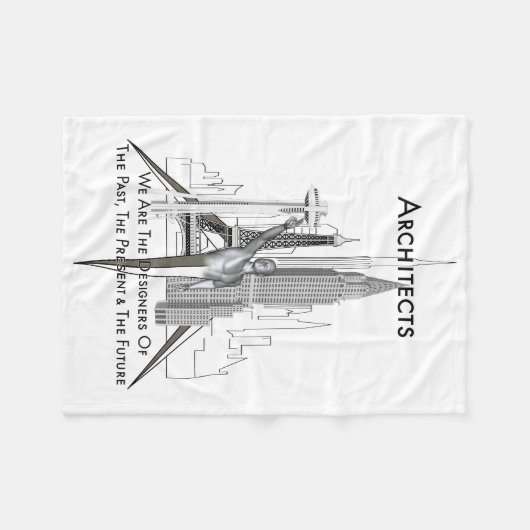 Architekten Fleece Blanket (Vorderseite (Horizontal))