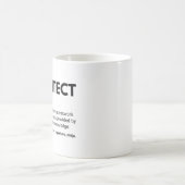Architekten Funny Engineers Definition Kaffeetasse (Mittel)
