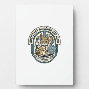Architekten Gebäude Katze Katze Grafik T-Shirt Kun Fotoplatte