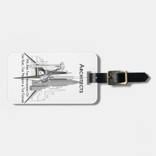 Architekten Gepäckanhänger (Vorderseite horizontal)