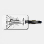 Architekten Gepäckanhänger (Rückseite horizontal)