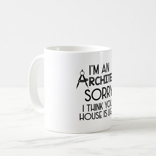 Architekten| Geschenk für Architekturstudien Kaffeetasse (Vorderseite Links)