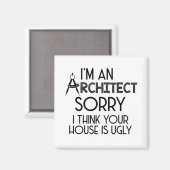 Architekten | Geschenk für Architekturstudium Magnet (Vorderseite/Rückseite)