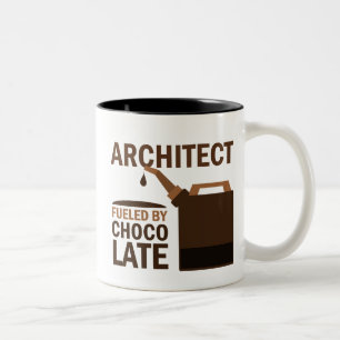 Architekten-Geschenk (lustig) Zweifarbige Tasse