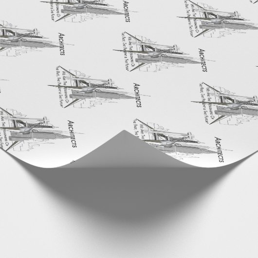 Architekten Geschenkpapier (Ecke)