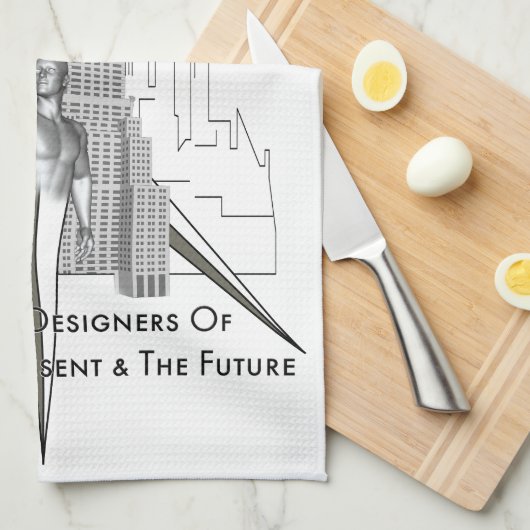 Architekten Geschirrtuch (Viertel Falte)