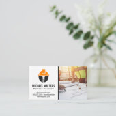 Architekten | Ingenieure, die an Blueprints arbeit Visitenkarte (Stehend Vorderseite)