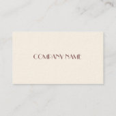 Architekten-Innenraum Visitenkarte (Rückseite)