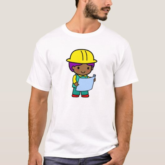 Architekten-Junge T-Shirt (Vorderseite)