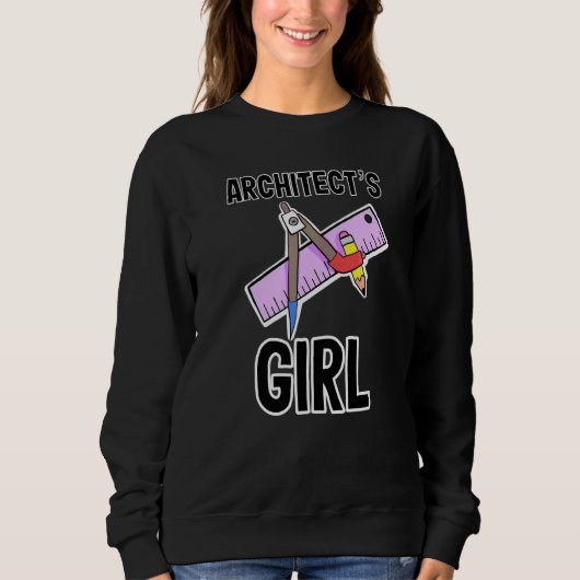 Architekten-Mädchen-Architekten Vater und Mutter p Sweatshirt (Vorderseite)