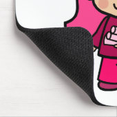 Architekten-Mädchen Mousepad (Ecke)