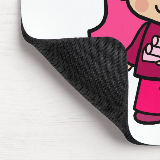 Architekten-Mädchen Mousepad (Ecke)