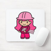 Architekten-Mädchen Mousepad (Mit Mouse)