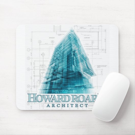 Architekten-Mausunterlage Howards Roark Mousepad (Mit Mouse)