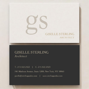 Architekten-Monogramm Professional Visitenkarte