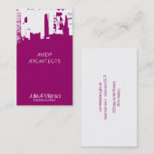 Architekten-Oberseiten-im Stadtzentrum gelegene Visitenkarte (Vorne/Hinten)