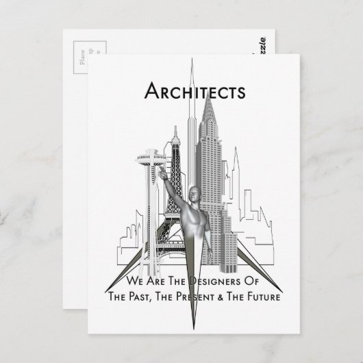 Architekten Postkarte (Vorne/Hinten)