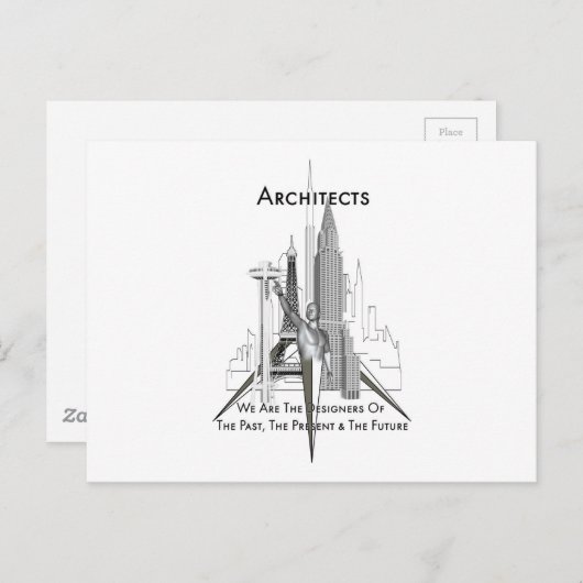 Architekten Postkarte (Vorne/Hinten)