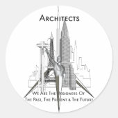 Architekten Runder Aufkleber (Vorderseite)