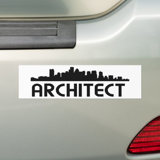 Architekten-Skylineentwurf! Autoaufkleber (Auf Auto)