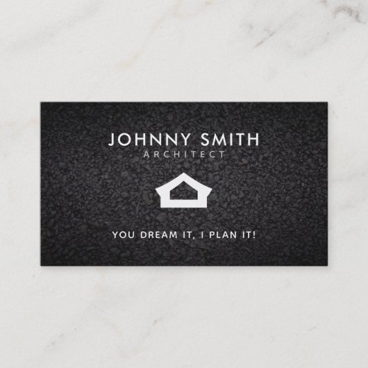 Architekten-Slogan-Visitenkarten Visitenkarte (Vorderseite)